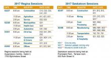 2017 Saskatoon and Regina sessions