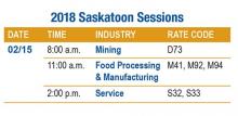2018 Saskatoon sessions