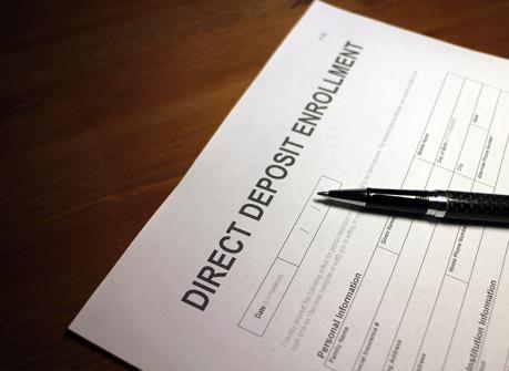 Direct deposit signup for workers