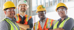 Worker Resource Centre, construction workers smiling